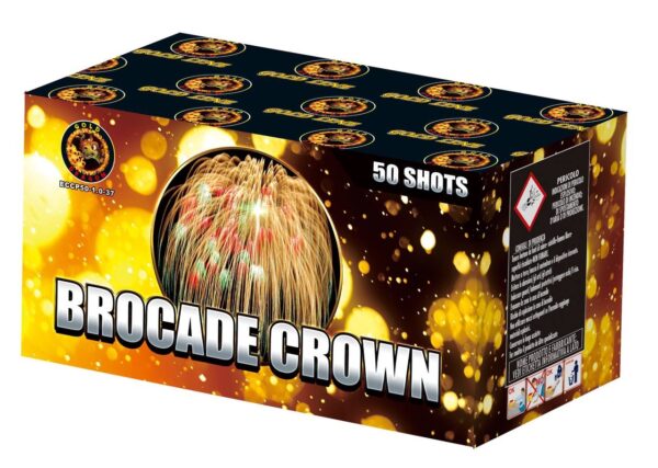 Cassetta Batteria Pirotecnica ECCP50-1.0-37 BROCADE CROWN 50 Lanci