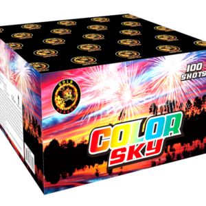 Cassetta Batteria Pirotecnica COLOR SKY 100 LANCI F2