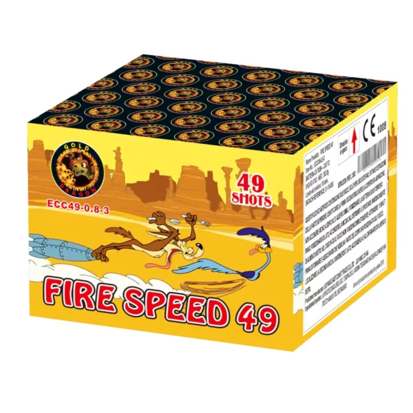 Cassetta Batteria Pirotecnica Firespeed 49 Lanci F2