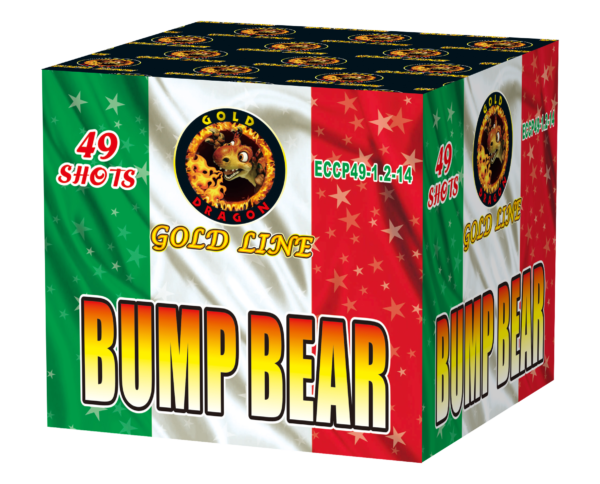 Cassetta Batteria Pirotecnica ECCP49-1.2-14 BUMP BEAR 50 LANCI 30*36*225*