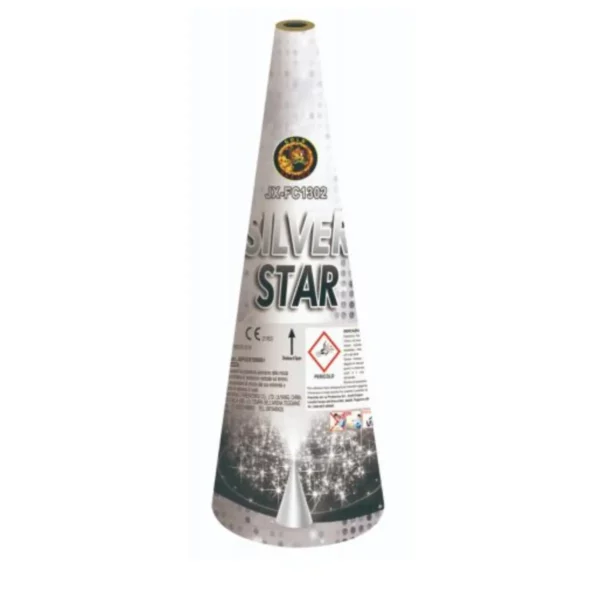 Cono Pirotecnico Silver Star 13" 33 cm 60 secondi F2 JX-FC1302
