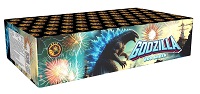 Cassetta Pirotecnica Dritta e Ventaglio GODZILLA 200 LANCI MIX SHAPE 20*25*120*