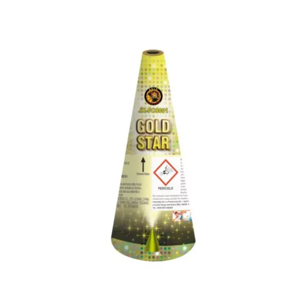 Cono Pirotecnico Golden Star 8'' 20 cm 60 secondi F2 JX-FC8001
