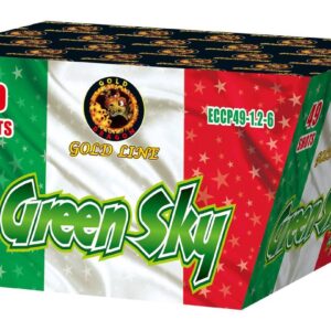 Cassetta Pirotecnica a ventaglio ECCP49-1.2-6 GREEN SKY 49 LANC