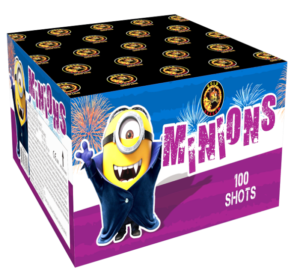 Cassetta Batteria Pirotecnica Minions 100 LANCI F2