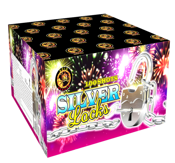 Cassetta Batteria Pirotecnica SILVER LOCKS 100 LANCI F2