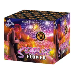 Cassetta Batteria Pirotecnica Seablue Flower 36 Lanci F2