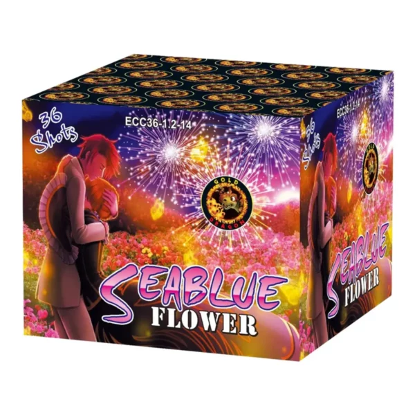 Cassetta Batteria Pirotecnica Seablue Flower 36 Lanci F2