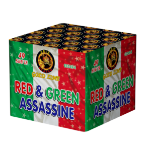 Cassetta Batteria Pirotecnica ECC49-4 RED & GREEN ASSASSINE