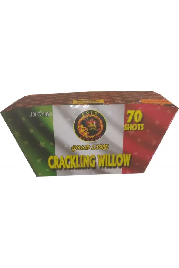 Cassetta Pirotecnica a ventaglio CRACKLING WILLOW 70 Lanci F2 JXC 18 - immagine 2