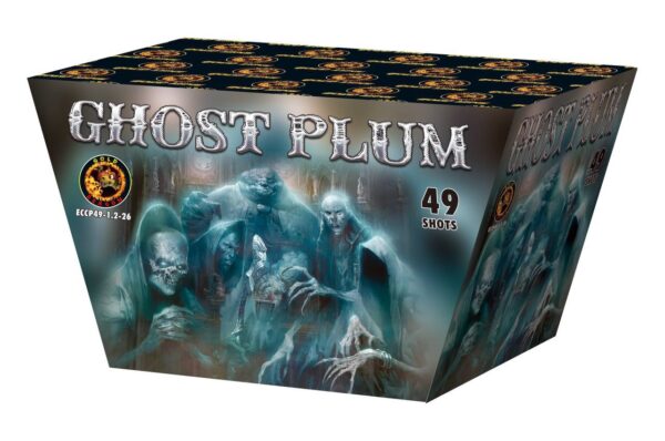 Cassetta Pirotecnica a ventaglio ECCP49-1.2-26 GHOST PLUM 49 LANCI 30*36*225*