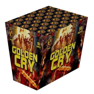 Cassetta Pirotecnica a ventaglio YDMX50-1.0-25 GOLDEN CRY 50 LANCI 25*30*150*