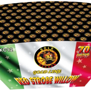 Cassetta Pirotecnica a ventaglio Red Strobe Willow 70 Lanci F2 JXC 12