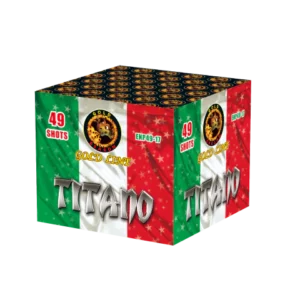 Cassetta Batteria Pirotecnica ECCP49-1.2-9 TITANO 49 LANCI CAL. 30*36*225* 50 Lanci