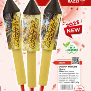RAZZI 0463M GOLDEN ROCKETS BORGONOVO